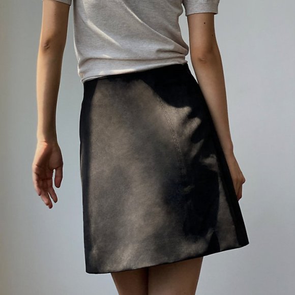Babaton Dresses & Skirts - Babaton Modern Mini Skirt - Black Suede